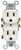 Leviton 5320-WMP 15 Amp, 125 Volt, Duplex Receptacle, Residential Grade, Grounding, 10-Pack, White