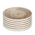 LIFVER Coasters for Drinks Absorbent, 6 Pieces Ceramic Stone Coaster Set, Coasters for Wooden Table with Cork Base,Timber Texture Pattern