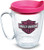 Tervis Harley Davidson - Bar & Shield Pink Insulated Tumbler with Emblem and Fuschia Lid, 16oz Mug, Clear