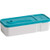 Trudeau Tropical Blue Fuel Snack'N Dip 2 Chamber Container, Set of 6