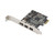 SYBA Low Profile PCI-Express Firewire Card with Two 1394b Ports and One 1394a Port (2B1A), TI Chipset, Extra Regular Bracket SD-PEX30009