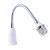 LUNLING 12 Inches E27 to E27 LED Light Bulb Lamp Holder Flexible Gooseneck Extension Adaptor Screw Socket Extender
