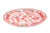 Le Cadeaux 266JARD 16" Coupe Oval Platter Jardin Red,