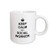 3dRose mug_194473_1 Keep Calm Im a Social Worker Job Pride Funny Profession Work Gift Ceramic Mug, 11-Ounce
