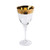 Magnificence Wide Gold Rim Red Wine Glass- 12oz- Set of 4