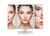 Makeup Mirror with Lights, 22 LED Vanity Mirror with 1x 2X 3X Magnification, Touch Screen Switch,180 Degree Rotation?Rotation, Dual Power Supply, Portable Trifold Mirror, White