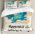 Ambesonne Unicorn Duvet Cover Set, Believing Unicorns Words Illustration with Star Elements Happiness Joy Friendship, Decorative 3 Piece Bedding Set with 2 Pillow Shams, Queen Size, Yellow Blue