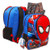 Marvel Spiderman Backpack with Lunchbox for Boys Kids ~ Deluxe 16 Inch Spider-man Backpack, Lunch Bag, and Stickers (Spiderman School Supplies)