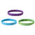 Assorted Color He is Risen Elastic Bracelets, 6 1/2 Inch, Pack of 3