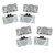 Rannb Furniture Roller Wheels Nylon Single Wheel Closet Cabinet Wardrobe Sliding Door Pulley - 4 Pairs