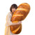 Levenkeness 3D Simulation Bread Plush Pillow,Soft Butter Toast Bread Food Pillow Lumbar Back Cushion Stuffed Toy for Home Decor (39.3")