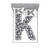Ambesonne Letter K Fitted Sheet & Pillow Sham Set, Alphabet Design with Soccer Balls Composition with Sports Theme Outdoors, Decorative Printed 3 Piece Bedding Decor Set, Full, White and Black