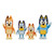 Bluey & Family 4 Pack of 2.5-3" Poseable Figures, Including Bluey, Bingo, Mum & Dad, Multicolor (13009)