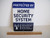 Home Security Alarm System 7" x 10" Metal Yard Sign - Stock # 713