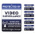 Video Surveillance CCTV Camera Security Alarm System Yard Sign  4 Window Stickers  Stock  718