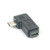 Generic Mini USB Type B Female to Micro USB Male 90 Degree Right Angle Adapter