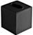 Monarch Abode Monarch Hand Hammered Metal Tissue Box Cover, Matte Black