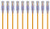 Monoprice 10-Pack SlimRun Cat6A Ethernet Network Patch Cable 10G 2ft Yellow