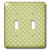 3dRose lsp_44219_2 Moss Green Polka Dot Pattern Toggle Switch