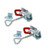 Utoolmart Hand Tool Toggle Latch Clamp 400 Medium Red 250lbs Hold Down Toggle Clamps Latch Horizontal SpCC Quick Release Tool 2pcs