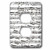 3dRose lsp_203236_6 Notes Sheet Music Piano Notation Black and White 2 Plug Outlet Cover, Multicolor