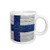 3dRose National Flag of Finland Painted Onto a Brick Wall Finnish Ceramic Mug, 11-Ounce