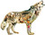 Native American Wolf 750 pc Shaped Jigsaw Puzzle by SunsOut