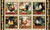 Studio E Fabrics Farmer's Market Rooster 24'' Blocks Fabric, 1, Cream