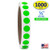 1/2" Neon Green Round Color Coding Circle Dot Labels on a Roll, Semi-Gloss, 1000 Stickers.5 inch Diameter.