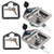 2 Trailer Door Latch T-Handle Lock Stainless Steel Keys For Camper RV Truck Tool