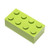 LEGO Parts and Pieces: Lime (Bright Yellowish Green) 2x4 Brick x50