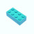 LEGO Parts and Pieces: Medium Azure 2x4 Brick x100