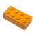 LEGO Parts and Pieces: Orange (Bright Orange) 2x4 Brick x200