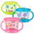 Nuby 3 Piece Designer Series Snack Keeper, Pink/Orange/Aqua