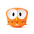 Cartoon Big Eyed Eagle Machinery Timer 60 Minutes Mechanical Kitchen Cooking Timers Clock Loud Alarm Counters Manual Timer Kitchen Utensil (Orange)