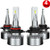 JUNING 9006/HB4 9005/HB3 LED Headlight Bulbs High Low Beam - Combo Package CSP Chips Hi/Lo lights - 200W 24000lm 6000K White
