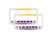 Los Angeles Lakers NBA Raised Letter White Plastic (2) License Plate Frame Set