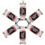 Northlight 23148956 4" Tootsie Roll Original Chewy Chocolate Candy Christmas Snowflake Ornament