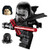 LEGO Star Wars Minifigure - Kylo Ren Complete with Helmet, Hood, Hair, Flesh/Black Face with Cross Lightsaber