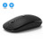2.4GHz Wireless Bluetooth Mouse, Jelly Comb Dual Mode Slim Wireless Mouse with 2400 DPI Compatible for PC, Laptop, Mac, Android, Windows (Black)