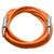 Seismic Audio - SATRX-10 - Orange 10' 1/4" TRS to 1/4" TRS Patch Cable