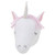 Little Love by NoJo Plush Head Nursery Wall Decor, Unicorn, White, Pink, Purple