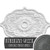 Ekena Millwork CM36X26PEAGC Pesaro Ceiling Medallion, 36"W x 26"H x 1 1/2"P, Hand-Painted Athenian Green Crackle