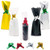 25 Cellophane Wine Gift Bags 5" x 17" Assorted Colors with 25 Assorted Pull String Bows - Wine Bag - Gift Bag for Favors - Wine Bottle Gift Bags  Christmas Cellophane Bags - Clear Goodie Bags