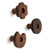 Pack of 3, Black Walnut Wood Coat Hook, Wall Wooden Hooks Mounted Single Organizer Hanger, Handmade Craft Hat Rack Hat Hanger