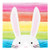 Easter Party Napkins Easter Table Decor Paper Napkins Disposable Rainbow Bunny Decor Easter Napkins 6.5" x 6.5" Pk 40