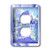 3dRose lsp_110930_6 Paris In Watercolors 2 Plug Outlet Cover, Multicolored