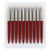 Parker Jotter Standard Red Retractable Ballpoint Pen, Blue Ink, 10/Pack