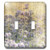 3dRose LLC lsp_59042_2 Romantic Inspired Lavender Floral Spring Garden Flowers Double Toggle Switch