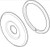 Pfister 960-142 Pasadena 8P8 Series Replacement Escutcheon, Polished Chrome